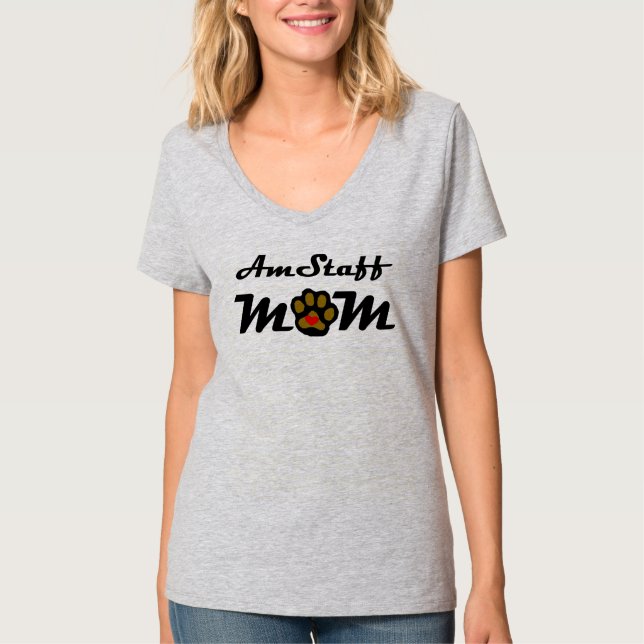 T-shirt Maman d'AmStaff (Devant)