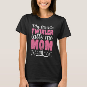 T-shirt Maman Danseuse Pour Femme Fille Qui Tourne Le Bâto