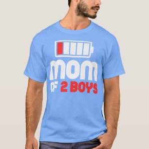 T-shirt Maman de 2 Garçons Drôle Fête des Mères 