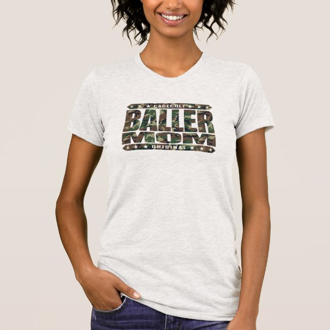 T-shirt MAMAN de BALLER - je suis déesse domestique de (Devant)