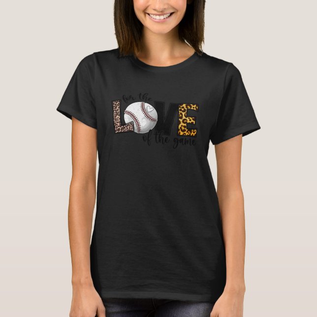 T-shirt Maman de baseball pour l'amour du jeu Mère s Da (Devant)