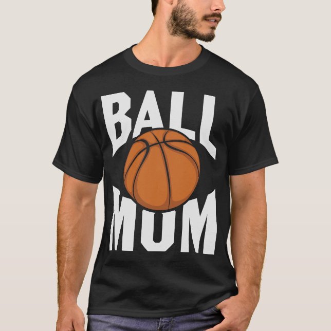 T-shirt Maman de basket (Devant)