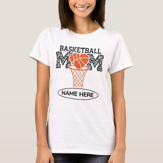 T-shirt Maman de basket-ball personnalisée 