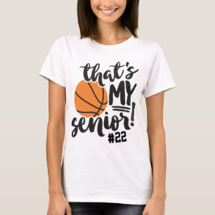 T-shirt Maman de Basket C'est le Numéro de Mon Maillot de 