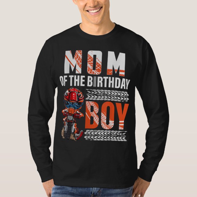 T-shirt Maman de Birthday Boy Dirt Bike B-day motocross (Devant)