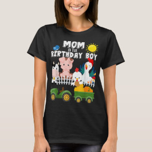T-shirt Maman de Birthday Boy Farm Animals It My Birthd