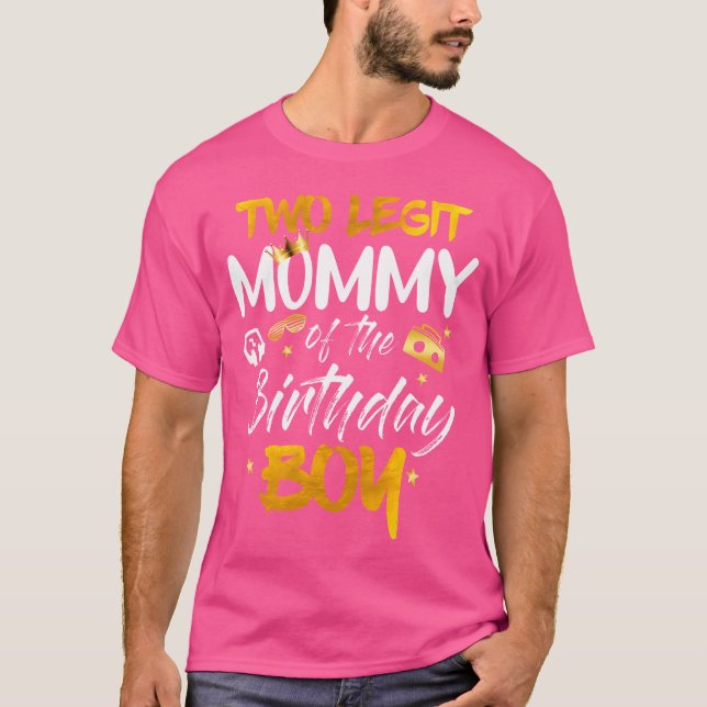 T-shirt Maman De Birthday Boy Shirt 2E Anniversaire Hip H (Devant)