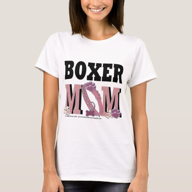 T-shirt MAMAN de boxeur (Devant)