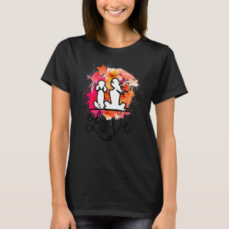 T-shirt maman de caniche et amoureux de poodle coloré