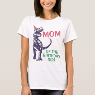 T-shirt Maman de casquette de partie de T-Rex de dinosaure