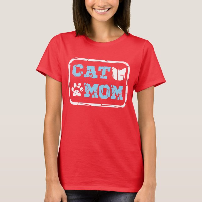 T-shirt Maman de chat (Devant)