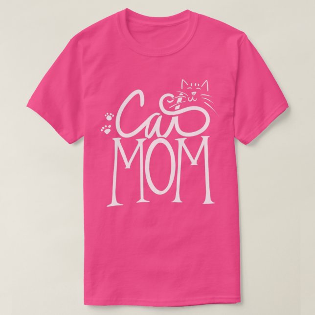T-shirt Maman de chat14 (Design devant)