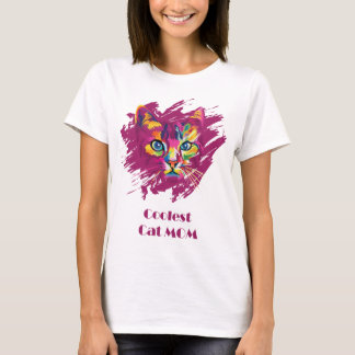 T-shirt Maman de chat cool