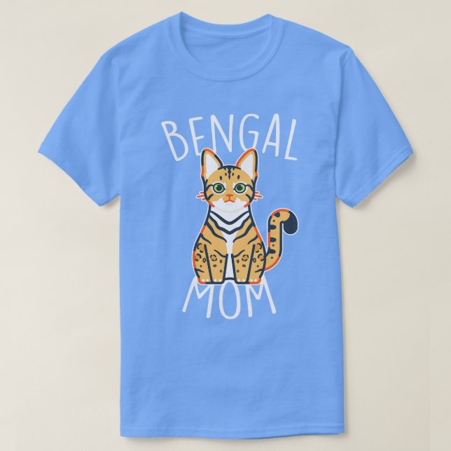 T-shirt Maman de chat du Bengale (Design devant)