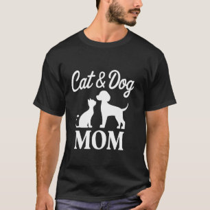 T-shirt Maman de chat et de chien