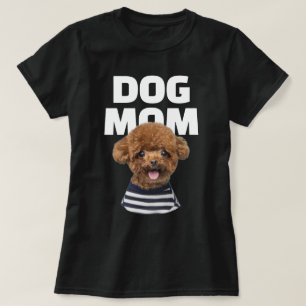 T-shirt Maman de chien cool personnalisée avec photo