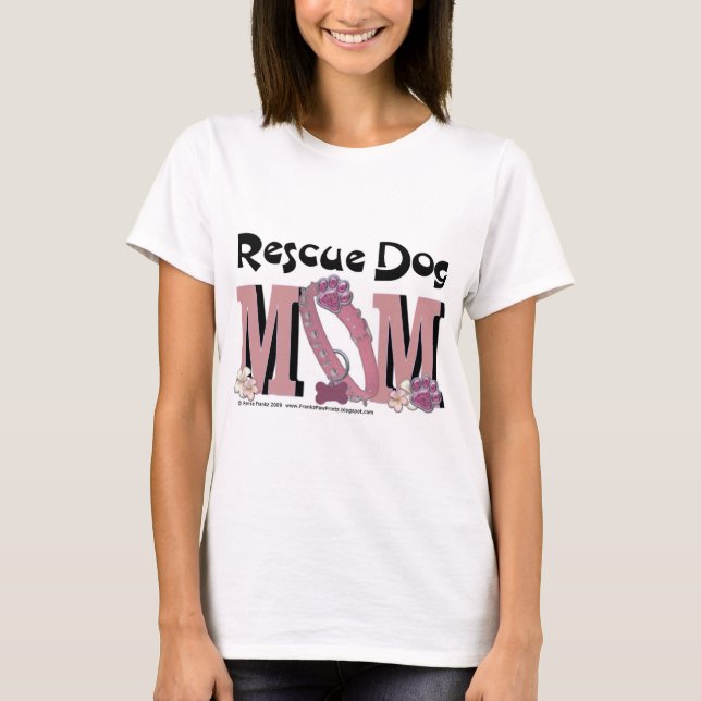 T-shirt MAMAN de chien de délivrance (Devant)