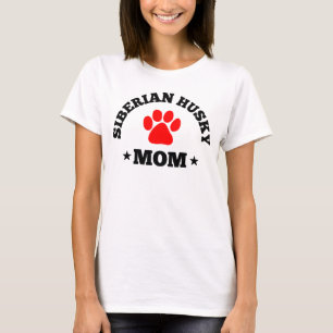 T-shirt Maman de chien de traîneau sibérien
