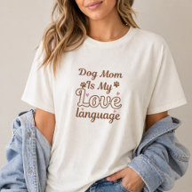 Maman de chien est mon langage de l'amour esthétiq