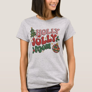 T-shirt Maman de chien joyeuse et festive Noël Fêtes Amour