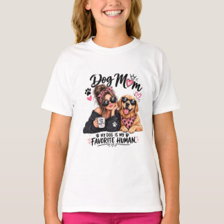 T-shirt Maman de Chien Mon Chien Est Mon Humain Préféré