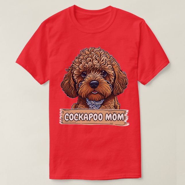 T-shirt maman de cockapoo 2 (Design devant)