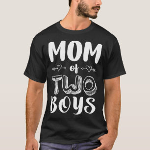 T-shirt Maman De Deux Garçons Twins Maman Femmes