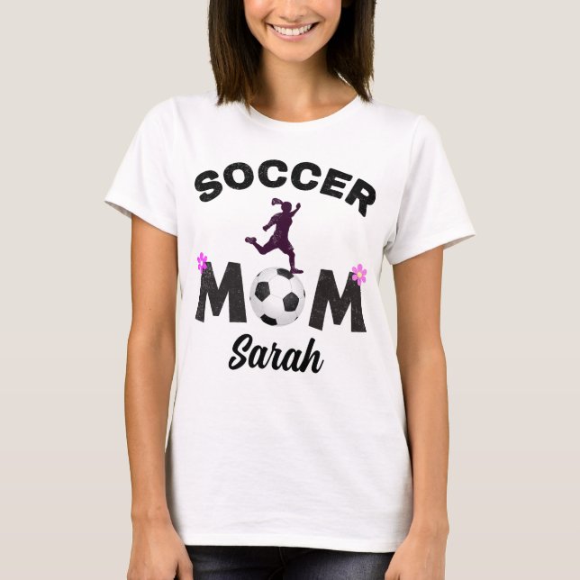 T-shirt Maman de football (Devant)