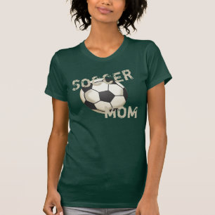T-shirt Maman de football