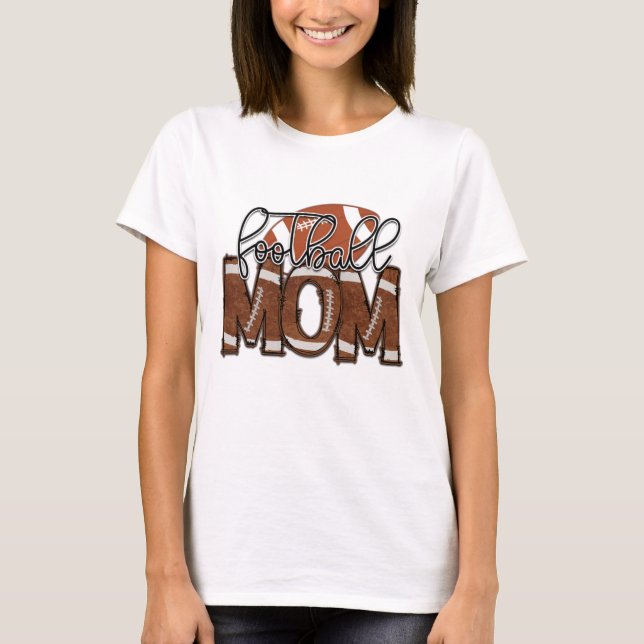 T-shirt Maman de football (Devant)
