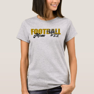 T-shirt Maman de football or moderne