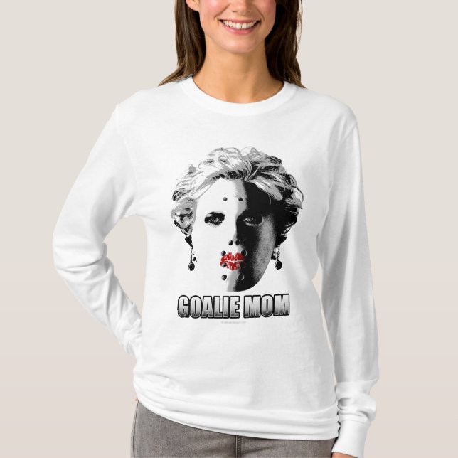 T-shirt Maman de gardien de hockey (Devant)