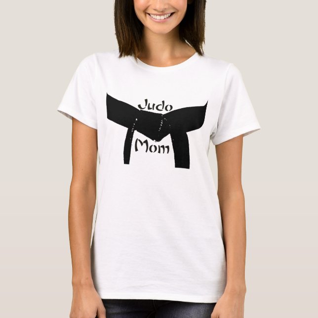T-shirt Maman de judo de ceinture noire d'arts martiaux (Devant)