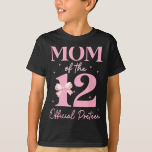 T-shirt Maman de la 12 Officiel Pré-ado Fille anniversaire