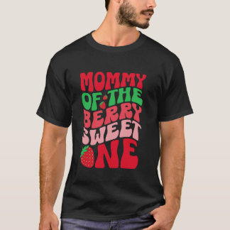 T-shirt Maman de la douce baie Strawberry 1er anniversaire