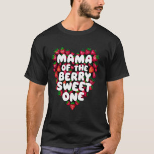 T-shirt Maman de la fête des fraises sucrées pour son prem