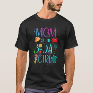 T-shirt Maman De La Fille Anniversaire Sous La Famille Mat