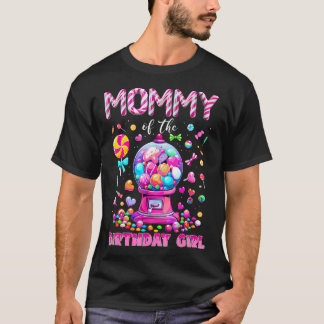 T-shirt Maman De La Fille D'anniversaire Bonbon Sucré Anni