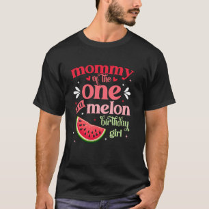 T-shirt Maman de la fille d'anniversaire d'un melon dans u