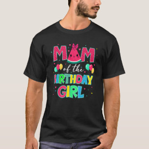 T-shirt Maman De La Fille D'Anniversaire Un Dans Un Melon