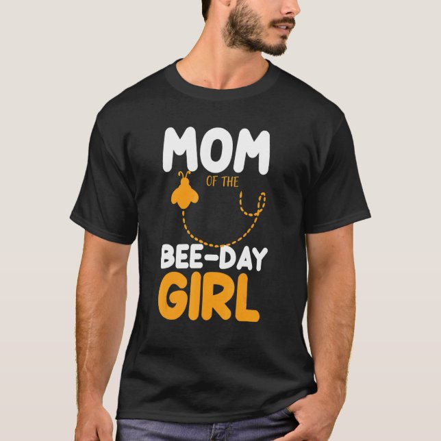 T-shirt Maman De La Fille De La Fête Des Abeilles Abeignet (Devant)