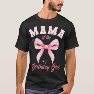 T-shirt Maman de la fille qui fête son anniversaire toile 