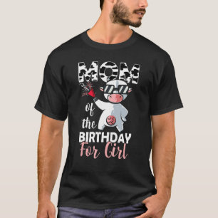 T-shirt Maman De La Fille Qui Fête Son Anniversaire Vache