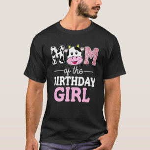 T-shirt Maman de la fille qui fête son anniversaire Vache