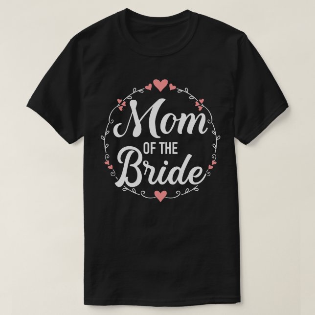 T-shirt Maman de la mariée mariage 2 (Design devant)