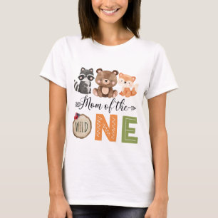 T-shirt Maman de la nature Un bois Anamals Anniversaire