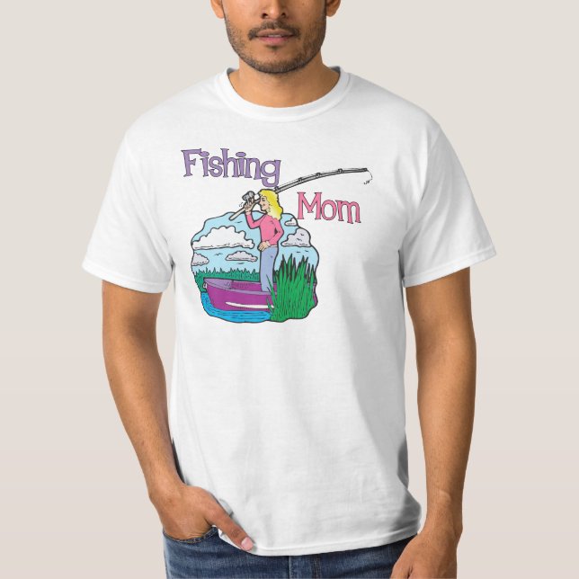 T-shirt Maman de la pêche (Devant)