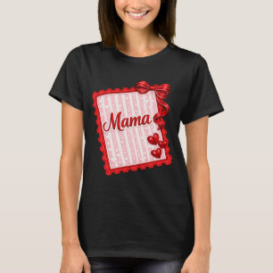 T-shirt Maman de la Saint-Valentin Style Brodé Maman Amo