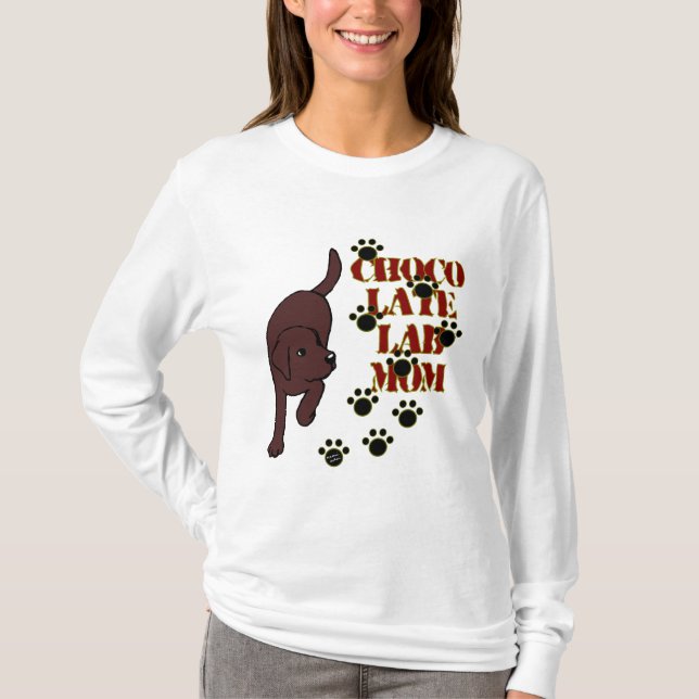 T-shirt Maman de laboratoire de chocolat (Devant)