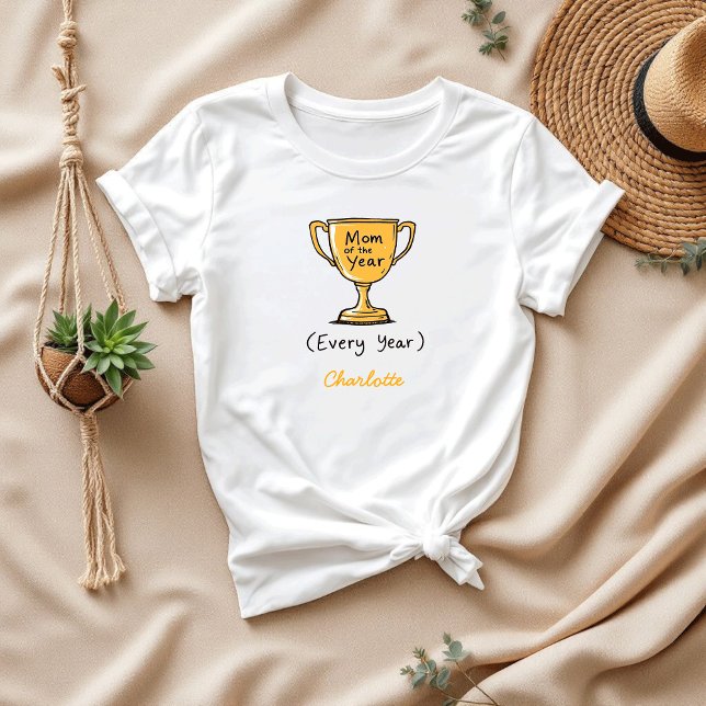 T-shirt Maman de l'année chaque année | Fête des mères amu (Créateur téléchargé)